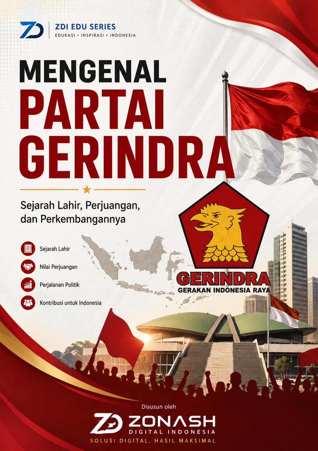 Cover Buku Mengenal Partai Gerindra